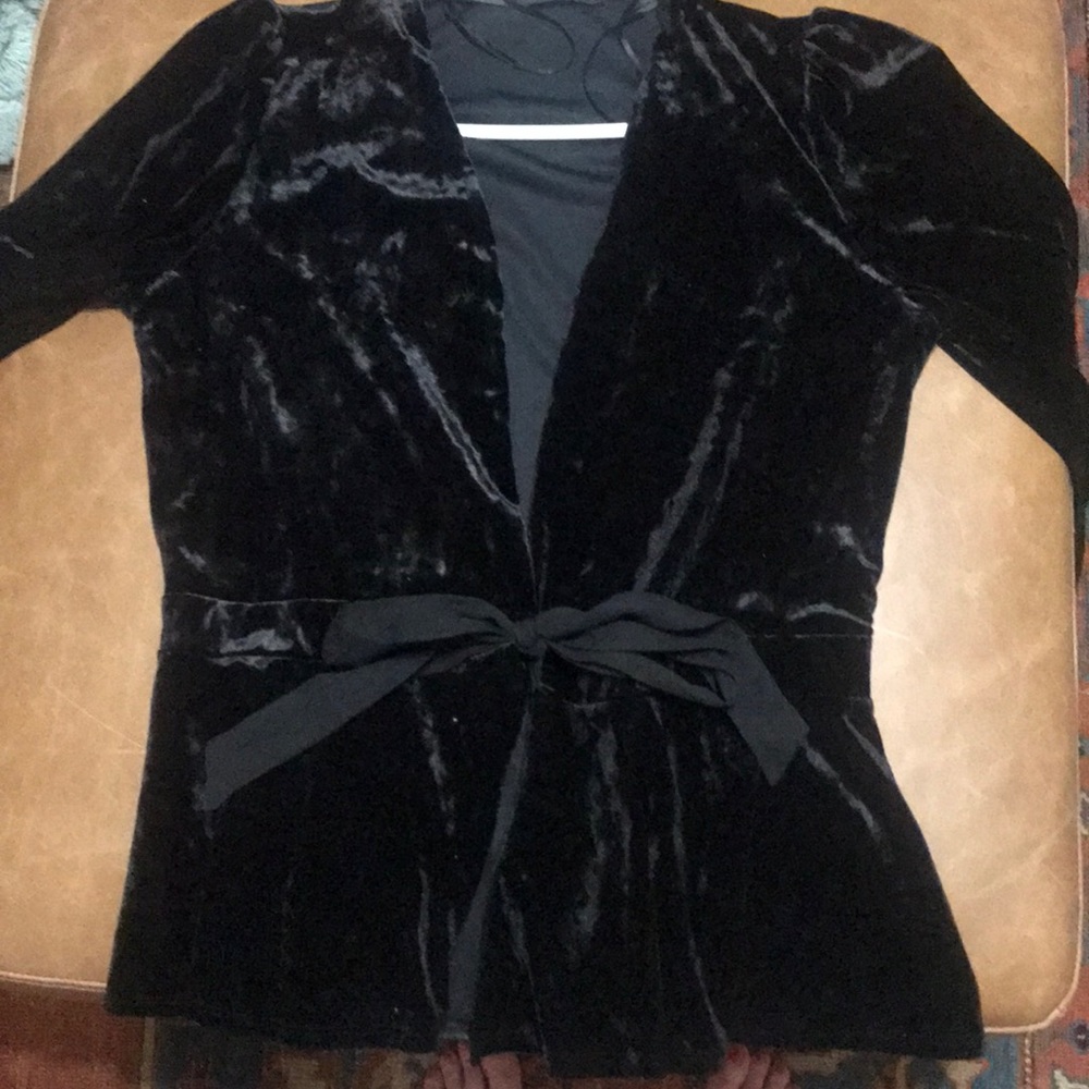 Velvet cardigan